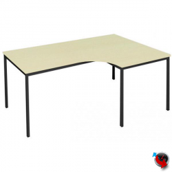 Freiformtisch-Winkel Schreibtisch 180 cm Ahorn Dekor Winkel rechts - Maß: 180 x 80/120 cm - Lieferzeit ca. 6 Wochen !!!